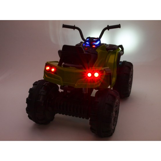 Čtyřkolka Predator se dvěma motory, FM rádio, USB, SD, MP3, LED osvětlení, ČERVENÁ